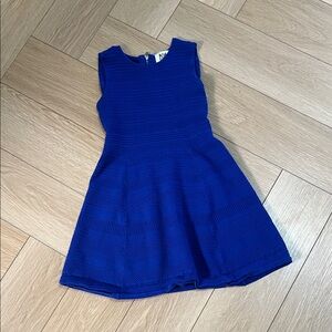 Milly Minis Vibrant Blue Textured Dress